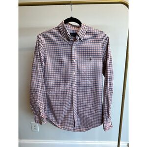 Ralph Lauren Men's Button Down Long Sleeve Shite - Size Small, Blue & Orange